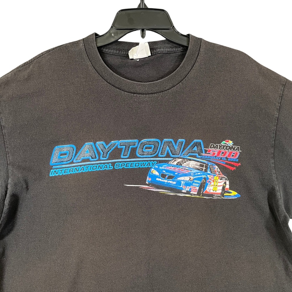 Vintage Y2K Daytona Lee Sport Shirt Mens L 2003 Graphic Double Sided Racing Tee